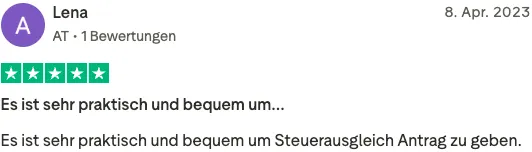 Trustpilot review by Lena: 5 out of 5 stars